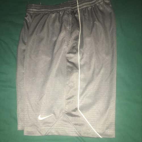 Nike Grey/White Mesh Shorts Medium- Basketball/Workout