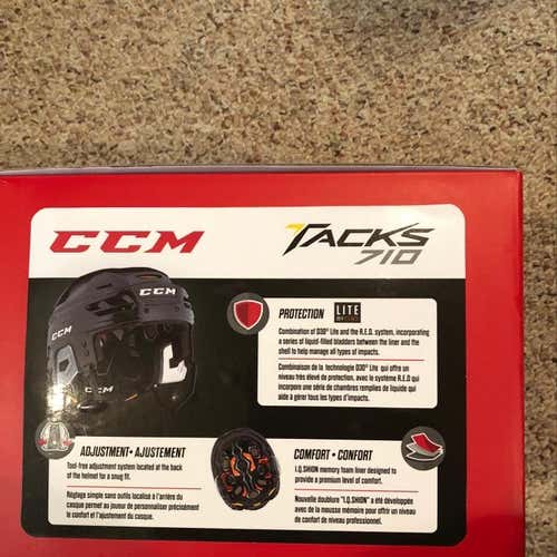 CcM Tacks 710 Large White Helmet Brand New