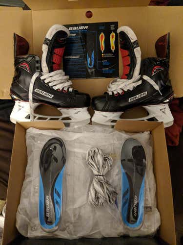 Bauer Vapor 1X 2017 Ice Hockey Skates Sr. 6.5D w/Speedplates *MINT*