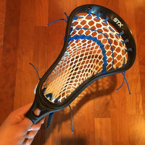 New STX Stallion HS Head Strung W/ Ninja Lax Sensei Mesh Semi Soft