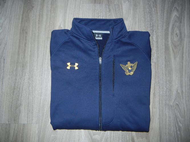 U.S Naval Academy Under Armour Zip Up Fleece Jacket Sz LG