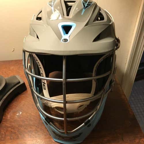 Cascade R Matte Grey Blue Chin Guard