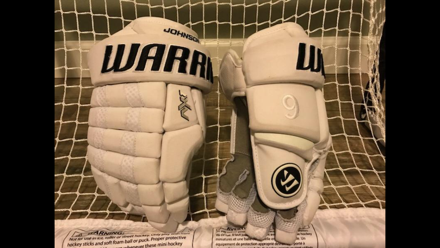 NEW Warrior Dynasty AX1 Pro Stock Gloves - Tyler Johnson (Tampa Bay Lightning) - 13 Inch