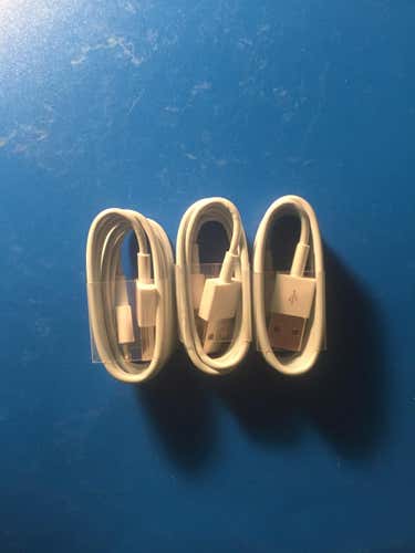 Three New iPhone 5/6 Charging Cords