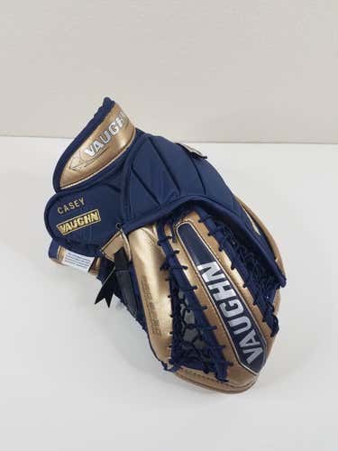 Vaughn Metallic Gold/Navy Pro Spec Goalie Glove Regular