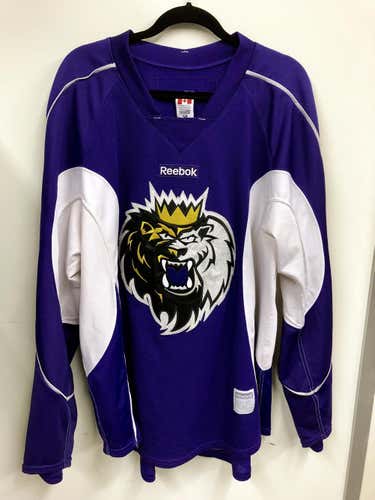 Reebok Pro Stock Edge 2.0 purple Manchester Monarchs AHL practice jersey - Size 58 - MIC
