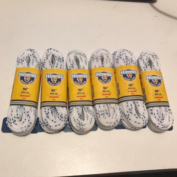 Howies 96” White Waxed Laces 6-Pack