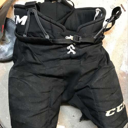 Black CCM Pants W Suspenders
