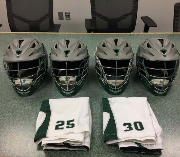 4 Matte Grey Cascade R's and 3 Pairs of Shorts