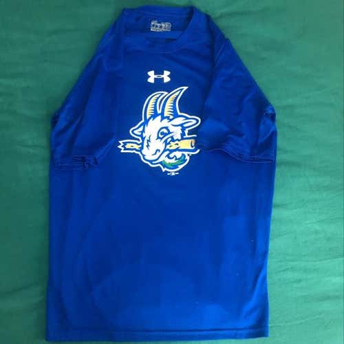 Under Armour Hartford Yard Goats Blue M Compression Shirt Men’s Baseball Minor League