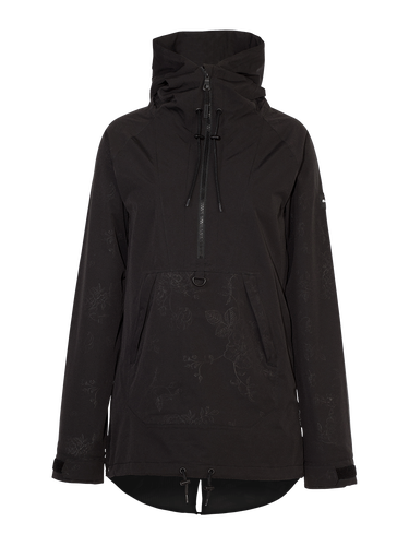 New 2018 Small Armada Saint Pullover Jacket Black Floral Emboss