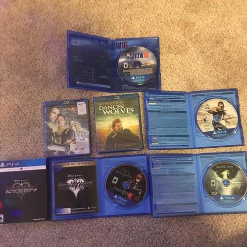 5 PlayStation 4 Games & 2 Movies