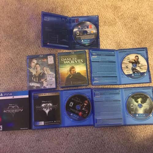 3 PS4 Games & 2 Movies