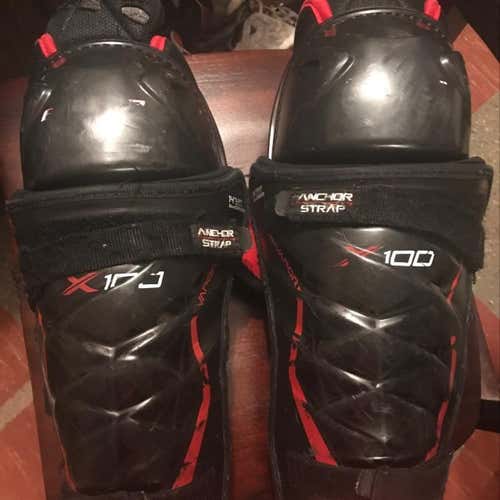 Bauer Vapor X100 14" Shin Guards Senior