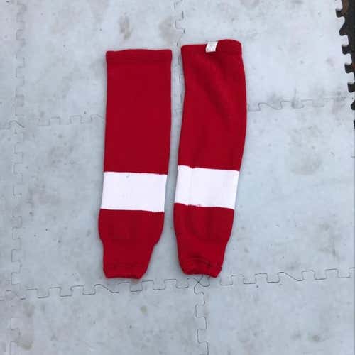RED HOCKEY SOCKS