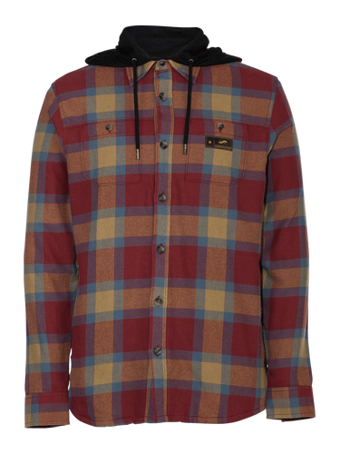New Armada 2018 Large Reading Flannel Hoodie PORT/ CUMIN PLAID