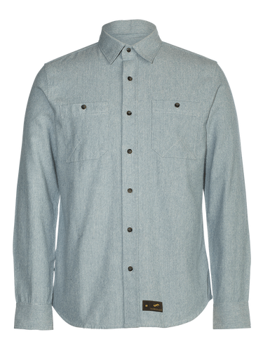 New Armada 2018 Large Baker Tech Flannel Shirt VINTAGE INDIGO