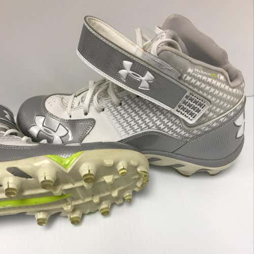 Under Armour Spine Cleats Size 10 White