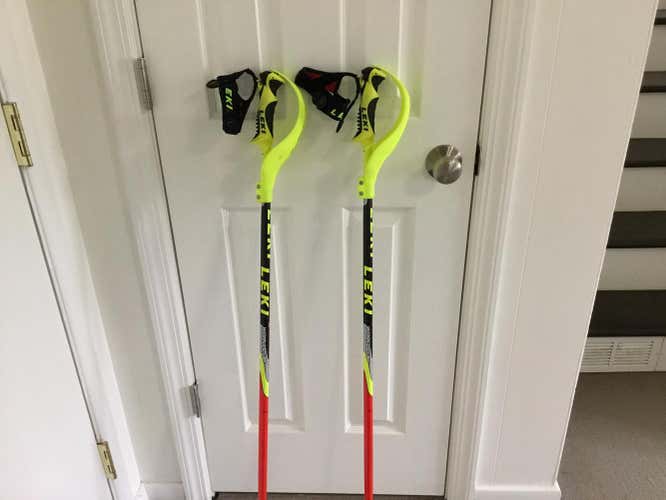 Leki World Cup Lite SL ski poles with Leki pole guards