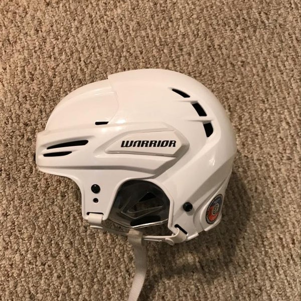 Brent Seabrook Pro Stock White Warrior Krown Helmet