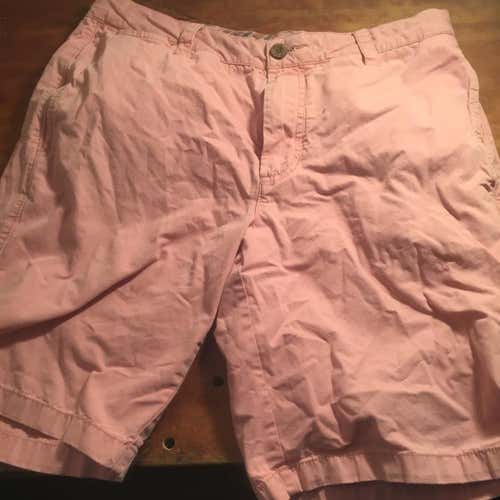 Men’s 32 Waist Tailor Vintage Connecticut Originals Preppy Cotton Shorts Pink