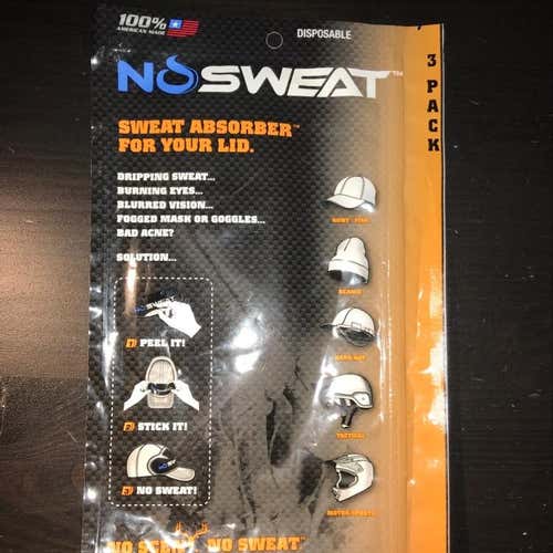 No Sweat Helmet Head Bands (3 Pack)