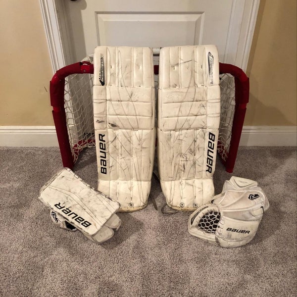Bauer Reactor 6000 Leg Pads 33+1 Reactor 7000 Glove & Blocker