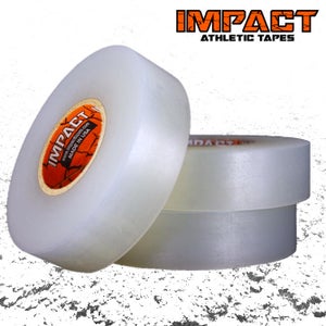 IMPACT Athletic Tape - Clear Shin Pad Tape / Sock Tape (1" x 33 yds) 3 ROLLS