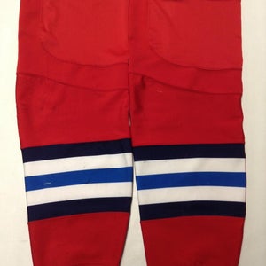 CCM EDGE CUSTOM HOCKEY SOCKS SPRINGFIELD THUNDERBIRDS RED PRO STOCK AHL XL X-LARGE USED 2518