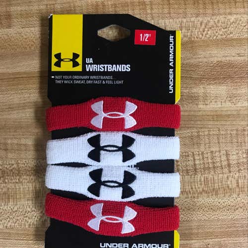 New Under Armour Wristbands - 4 Pack