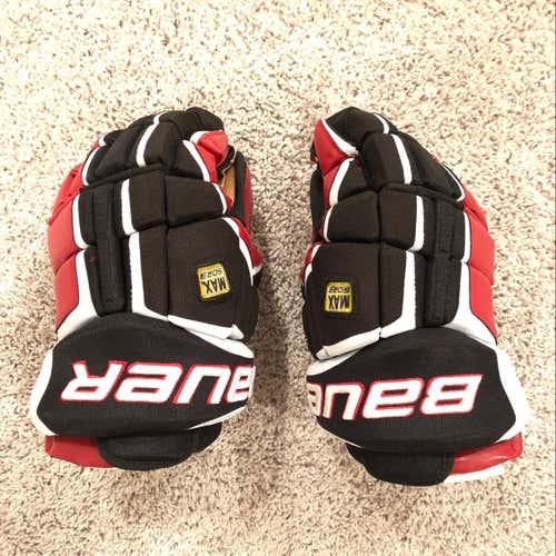 Bauer Supreme Total One Gloves 13” Red & Black