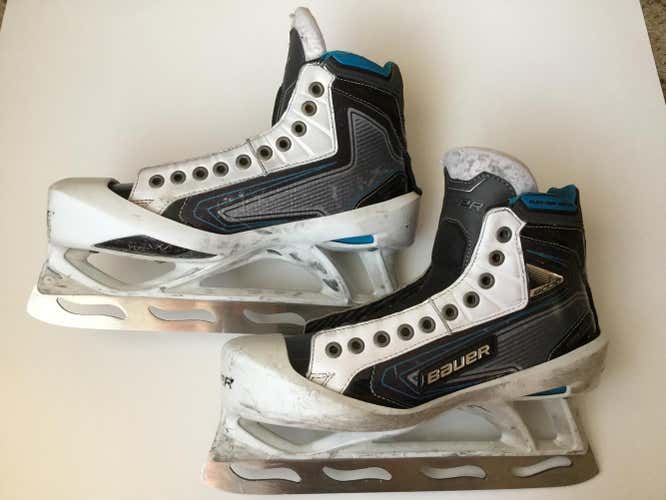 Bauer Reactor 9000 Pro Goalie Skates w/ Extreme Step Steel - Size 9.5 D