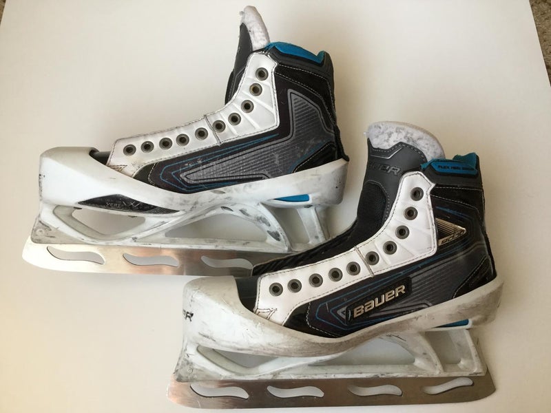 Bauer Reactor 9000 Pro Goalie Skates w/ Extreme Step Steel - Size 9.5 D