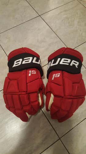 Bauer 1s game worn palmieri, practically new, 14", pro stock