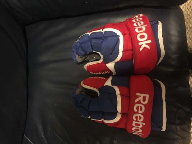 Reebok 11K Gloves Senior Pro Stock Montreal Canadiens
