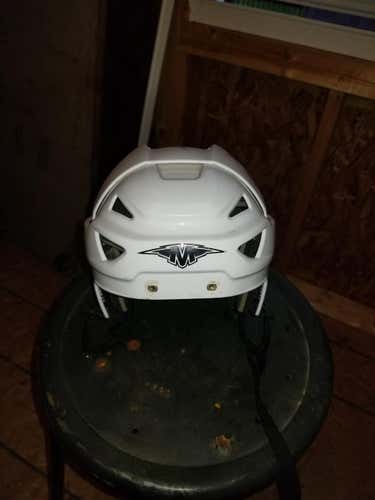 White  Mission Hockey Helmet