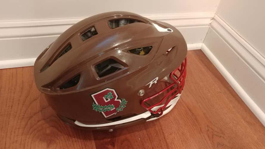 Game Worn Brown Bears Cascade R Helmet