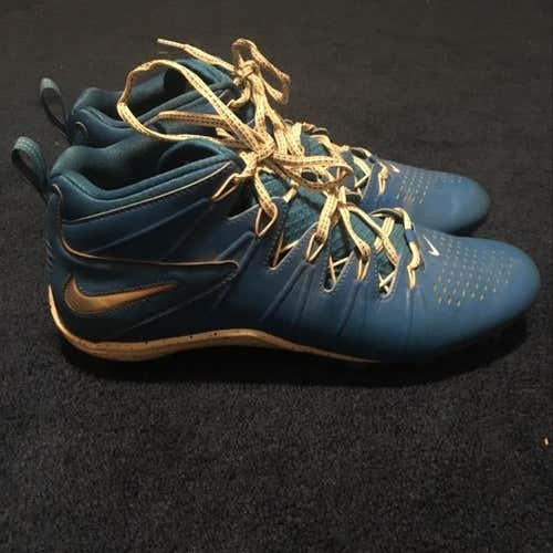 Nike Huarache 4 LE Lacrosse Cleats Blue Size 11
