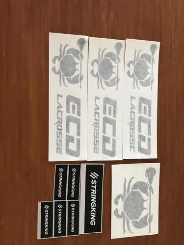 New assorted lacrosse stickers