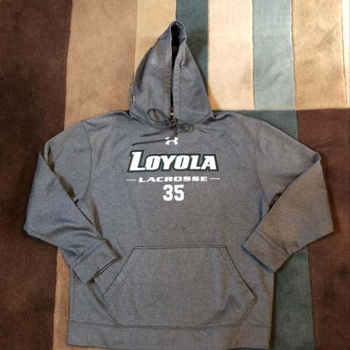 Brand New Loyola Lacrosse Under Armour Hooded Sweatshirt Size XL
