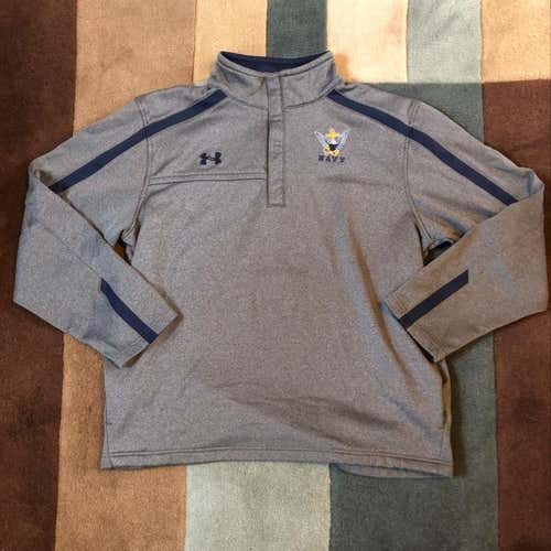 Like New Navy Under Armour 1/4 Zip Size XL
