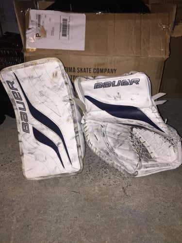 Bauer Reactor 2000 Goalie Glove & Blocker Regular Senior Used