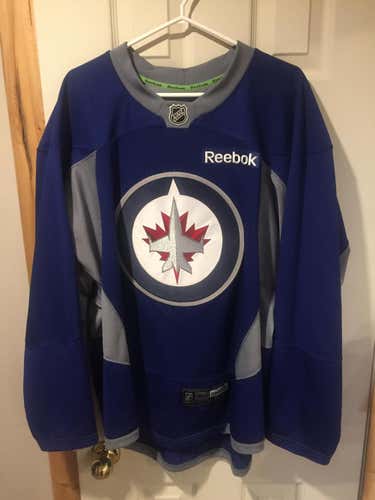 Winnipeg Jets Pro Stock Size 56 Reebok Practice Jersey