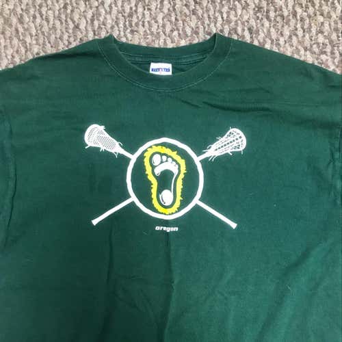 Bigfoot Oregon Lacrosse Club Shirt Green Large