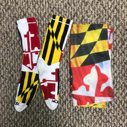 Youth Maryland Sock And Flag Combo