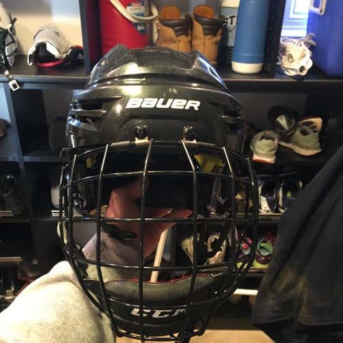 Bauer Hockey Helmet With Cage