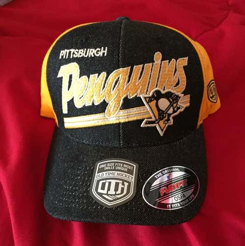 Pittsburgh Penguins Old Time Hockey Hat One Size Fits Most