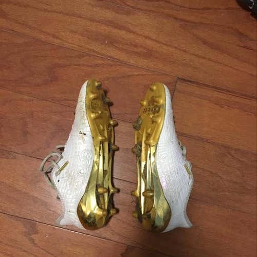 White/Gold Adidas Lacrosse Cleats