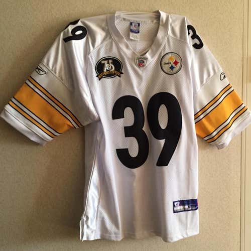 Authentic Willie Parker 75 Year Pittsburgh Steelers NFL Jersey