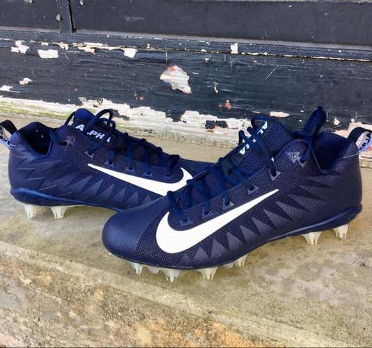 New England Patriots Player Exclusive *Team Issued NIKE ALPHA MENACE ELITE LOW sz 12.5 **No Trades